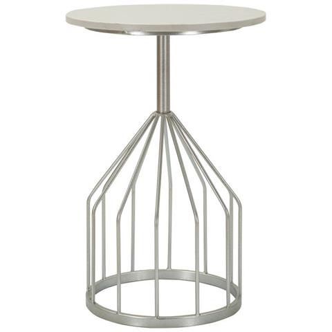 Tavolino Vkh532-argento-marmo-37,5x37,5x58 Cm - Foto 1