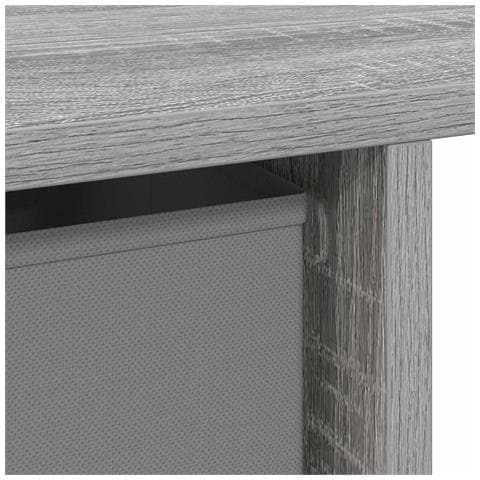 Scrivania Grigio Sonoma 100 x 40 x 75 cm Legno multistrato - Foto 9