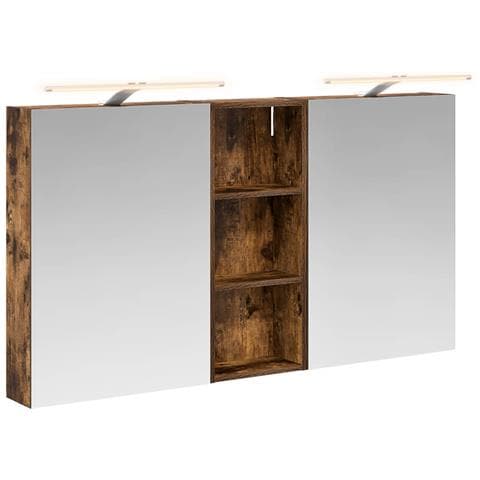 Set di Armadi da Bagno con lo scaffale 3 pcs 130 x 14,5 x 70 cm - Foto 1