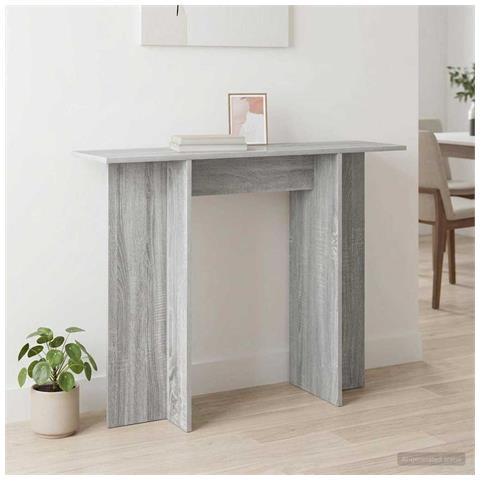 Tavolo consolle Grigio Sonoma 100 x 30 x 75 cm - Foto 2