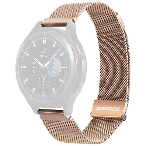 Cinturino Orologio per Samsung Galaxy Watch3 41mm / Watch 6 40mm 44mm Stainless Steel Alloy 20mm Magnetic Strap Bracelet - Oro - Foto 1