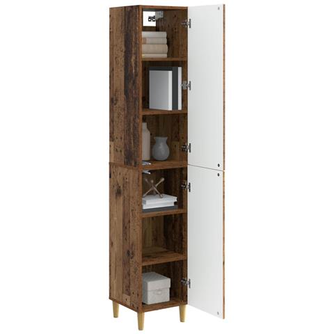 Set di armadi 2 pcs Legno antico 33 x 34,5 x 90 cm - Foto 2