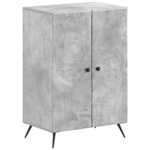 Mobile per scarpe BREDA 59,5 x 39,5 x 90 cm Grigio Cemento - Foto 1
