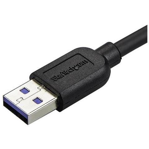 Cavo USB 3.0 Tipo A a Micro B slim - Connettore USB3.0 A a Micro B slim ad angolo destro Gen 1 (5 Gbps) - 50cm - Foto 3