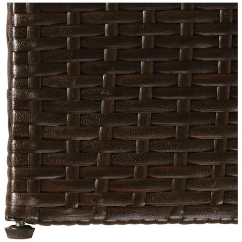 Baule da Giardino Marrone 150x100x100 cm in Polyrattan - Foto 7