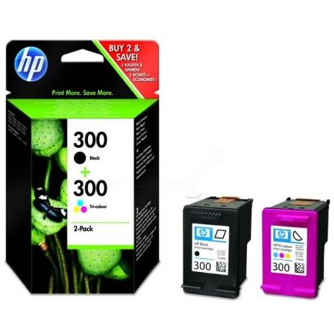 Pack Originale Hp 300bk + Hp 300c Cn637ee Per Hp D2560 F4210 F4224 F4272 F4280 Cc640ee + Cc643ee - Foto 1