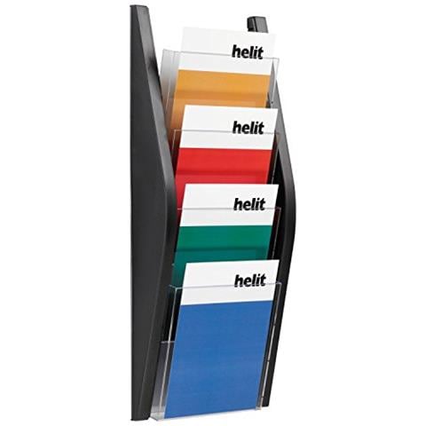 H6270295 Parete Con Display, 4 Tasche, Formato: A5, Colore: Nero - Foto 2