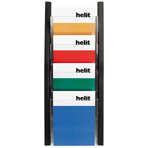 H6270295 Parete Con Display, 4 Tasche, Formato: A5, Colore: Nero - Foto 3