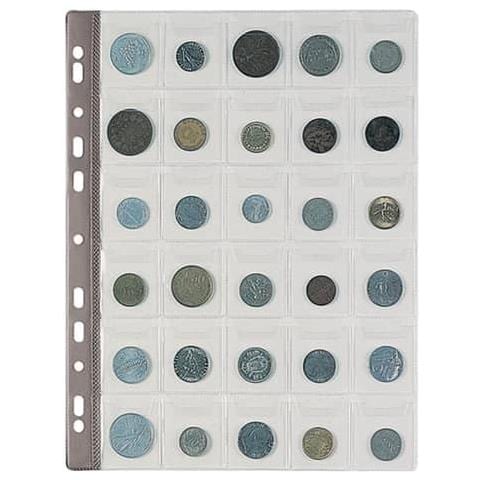 Buste Trasp. A Foratura Universale Porta Monete Top Formato Tasca 4x4,5 Cm Conf. Da 10 - 100500067 - Foto 1