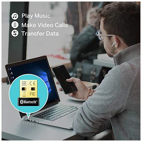 Ub400 Nano Bluetooth Usb 4.0 Adapter Per Pc Portatile Desktop Computer Dongle Bluetooth E Ricevitore Per Windows 10 81 87 Xp Plug And Play Per Windows 10 8.1 8 - Foto 4