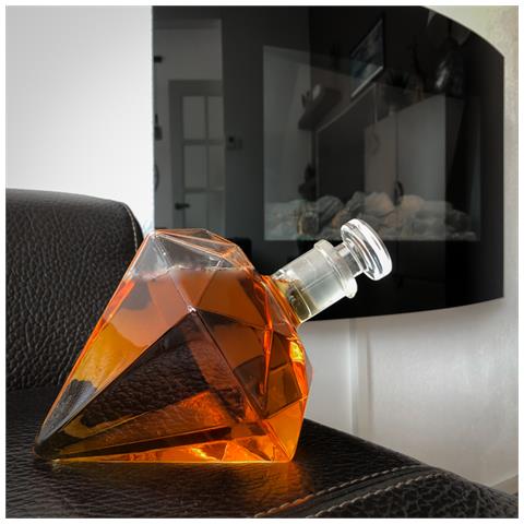 Decanter Per Whisky - Ak-47 - Set Caraffa Per Whisky Di Lusso - 1 L - Decanter - Set Per Whisky - Include 9 Pietre Per Whisky, Versatore E 2 Bicchieri Da Whisky - Foto 5