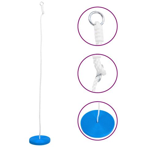 Altalena con Piattaforma 180 cm Blu - Foto 1