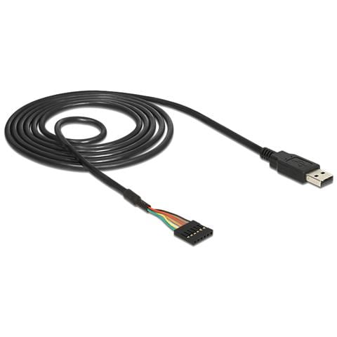 1.8m USB2.0-A / TTL 6-p USB 2.0-A TTL 6-p Nero cavo di interfaccia e adattatore - Foto 1
