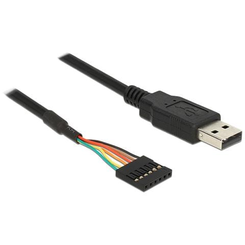 1.8m USB2.0-A / TTL 6-p USB 2.0-A TTL 6-p Nero cavo di interfaccia e adattatore - Foto 2
