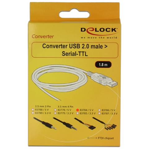 1.8m USB2.0-A / TTL 6-p USB 2.0-A TTL 6-p Nero cavo di interfaccia e adattatore - Foto 3