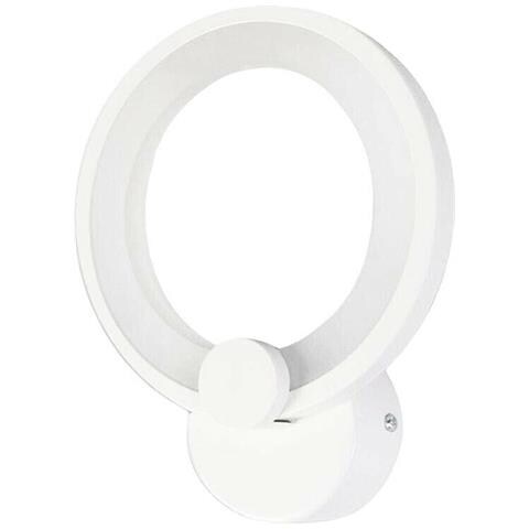 Applique Led Anello In Vetro A Parete Luce Naturale 4000k Lampada Interno 9w - Foto 2