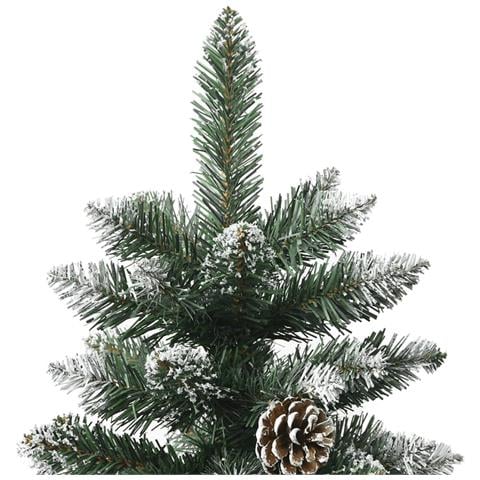 Albero Di Natale Artificiale Con Base Verde 240 Cm Pvc - Foto 9