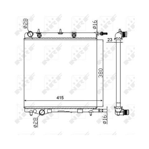 Radiatore Citroen C2 03- 50430a - Foto 1