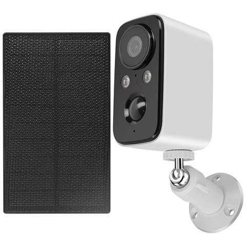 Telecamera Sorveglianza + Pannello Solare 1,5w Sensore Pir Impermeabile - Foto 2