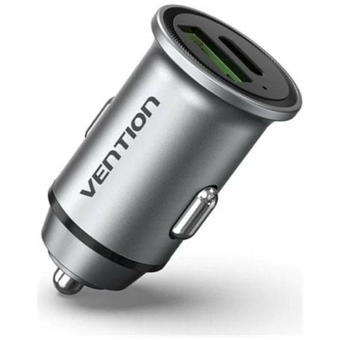 Caricabatterie Per Auto Vention Ffbh0 20 W Grigio - Foto 1