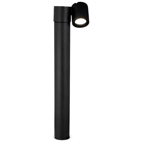 Lampada Da Terra Moderna Da Esterno Alluminio Nero 1 Luce Gu10 50w Ip54 - Foto 1