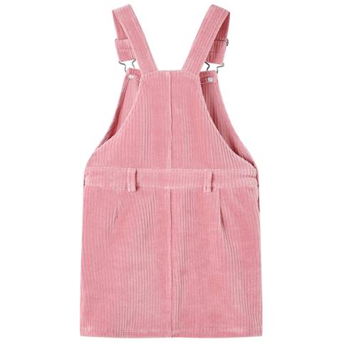 Abito Scamiciato Da Bambina Velluto A Coste Rosa Chiaro 104 - Foto 2