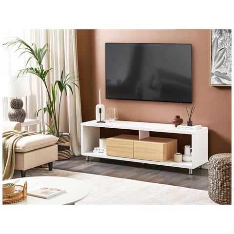 Mobile Tv Bianco E Legno Chiaro Knox - Foto 1