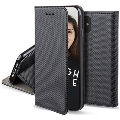 Custodia Folio Per Xiaomi Redmi Note 10 5g Magnetica Funzione Supporto, Nero - Foto 1