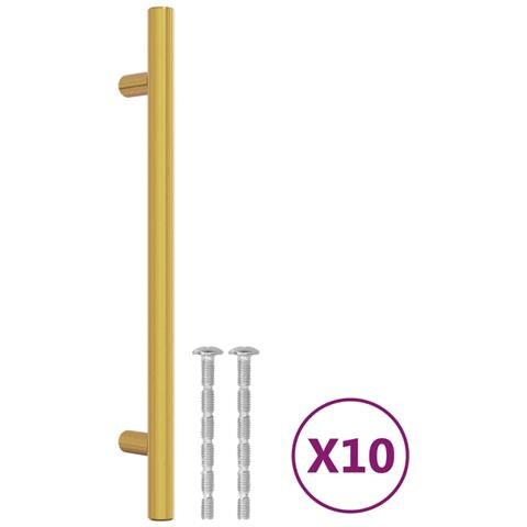 Maniglie per Mobili 10pz Oro 160mm in Acciaio Inox - Foto 2
