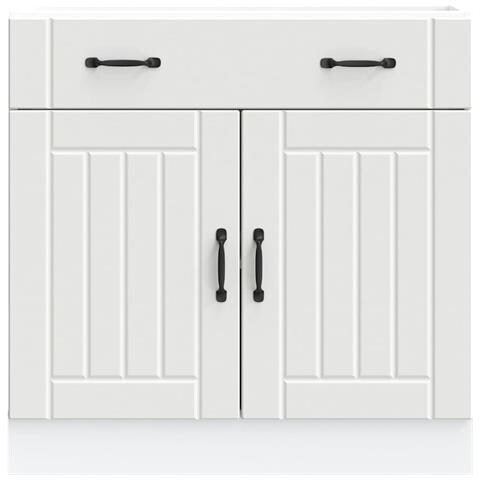 Base Da Cucina Lucca Bianco In Legno Multistrato - Foto 3