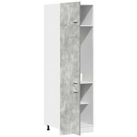 Mobile per Frigo “Lyon” Grigio Cemento 60x57x207 cm - Foto 10