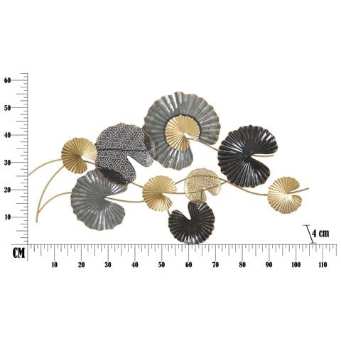 Decorazione In Metallo 3d Cerchi 13 - Multicolore - Metallo - 105x4x56 Cm - Foto 6