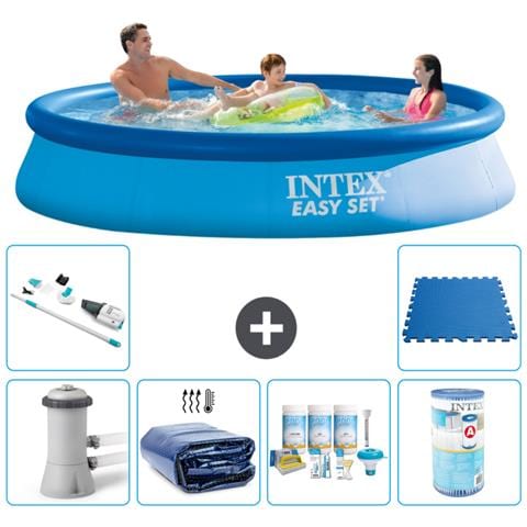Piscina Fuori Terra - In Giro - 366x76 Cm - Blu - Include Accessori Coordinati A1049 - Foto 1