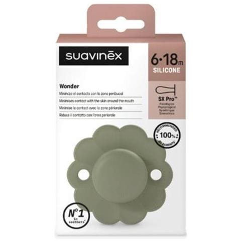 Suavinex Wonder Succhietto Silicone 6/18 Mesi Verde Salvia - Foto 1