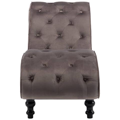 Lusso Casadino -  Sdraio Grigia In Velluto - Foto 2