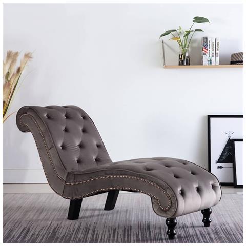 Lusso Casadino -  Sdraio Grigia In Velluto - Foto 8