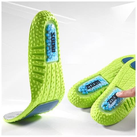 Soletta Grigia A Bolle In Materiale Pu Ad Alta Elasticità - Eccellente Assorbimento Degli Urti, Assorbimento Del Sudore E Traspirabilità, Unisex 46 - Foto 2