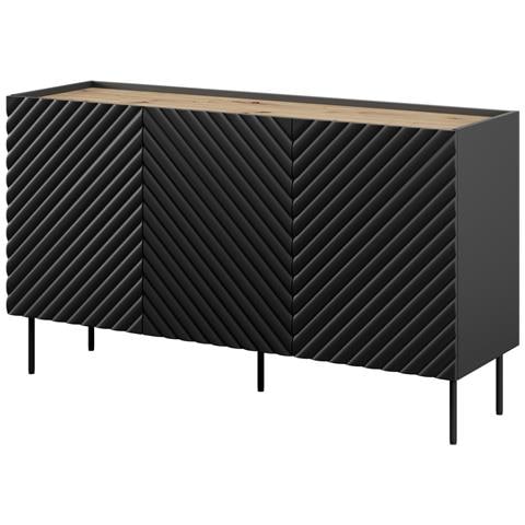 3D2SZ ONDA cassettiera 150x45x85 nero - Foto 1