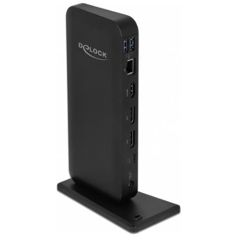 87746 replicatore di porte e docking station per laptop Cablato Nero - Foto 1