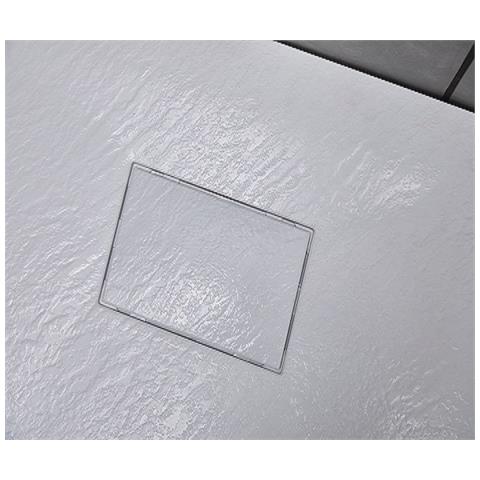 Piatto Doccia In Resina 90x120 Cm Smc Effetto Pietra Colore Bianco Cuba - Foto 2