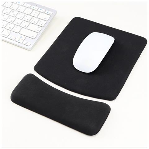 Tappetino Per Mouse Ergonomico Diviso In Silicone Con Poggiapolsi - Supporto Antiscivolo Per Ufficio E Laptop - Foto 2