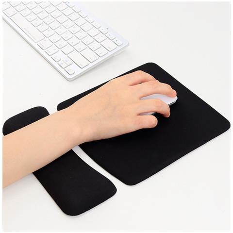 Tappetino Per Mouse Ergonomico Diviso In Silicone Con Poggiapolsi - Supporto Antiscivolo Per Ufficio E Laptop - Foto 5