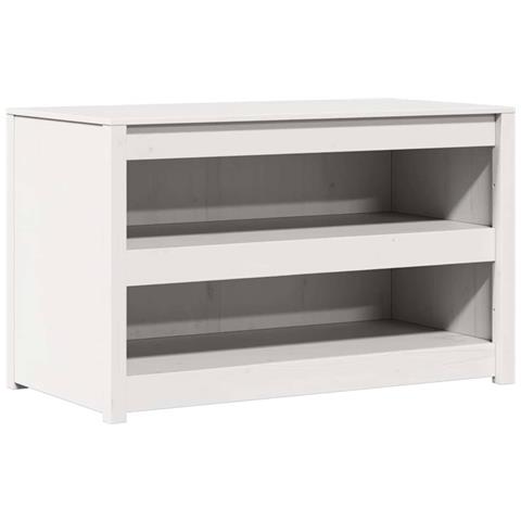 Mobile da cucina Bianco 106 x 55 x 64 cm Legno massello di pino - Foto 1