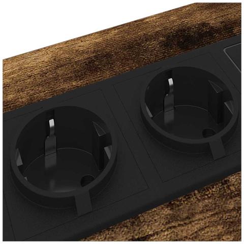 Armadio da Notte con cassetto Rovere fumo 41.5 x 40.5 x 55 cm - Foto 9