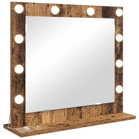 Specchio da Vanità con specchio Legno vecchio 60 x 55 x 18 cm - Foto 1