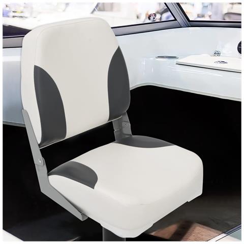 Set Sedile da Barca Pieghevole 4 pz con Schienale Basso - Foto 2