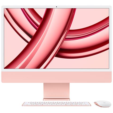 iMac M M3 59,7 cm (23.5") 4480 x 2520 Pixel PC All-in-one 8 GB 512 GB SSD macOS Sonoma Wi-Fi 6E (802.11ax) Rosa - Foto 1