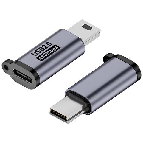Confezione Da 3 Adattatori Usb-c Femmina A V3, Lega Di Alluminio, Supporta La Ricarica Rapida A 12 W E Il Trasferimento Dati A 480 Mbps - Foto 1