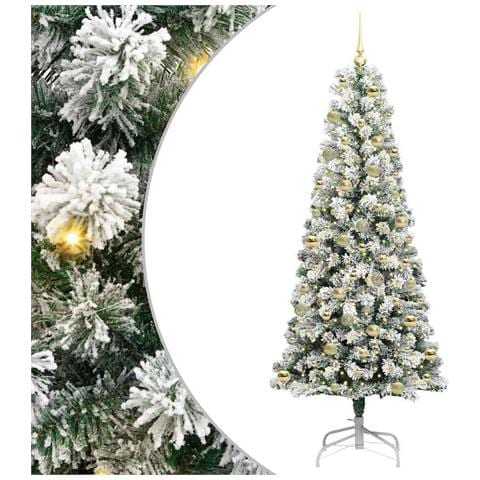 Albero di Natale Artificiale con Rami Pieghevoli 210 cm - Foto 1