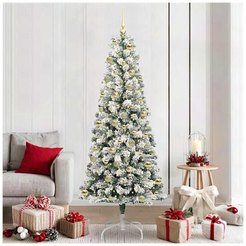 Albero di Natale Artificiale con Rami Pieghevoli 210 cm - Foto 2